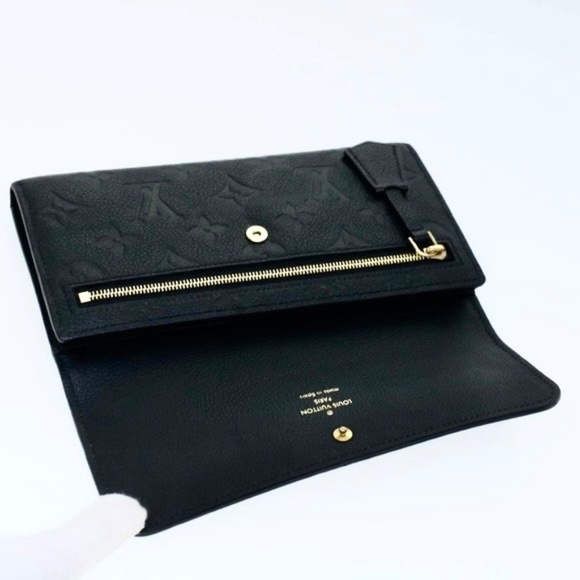 Louis Vuitton Black Empreinte Pont Neuf Monogram Wallet - Picture 7 of 10